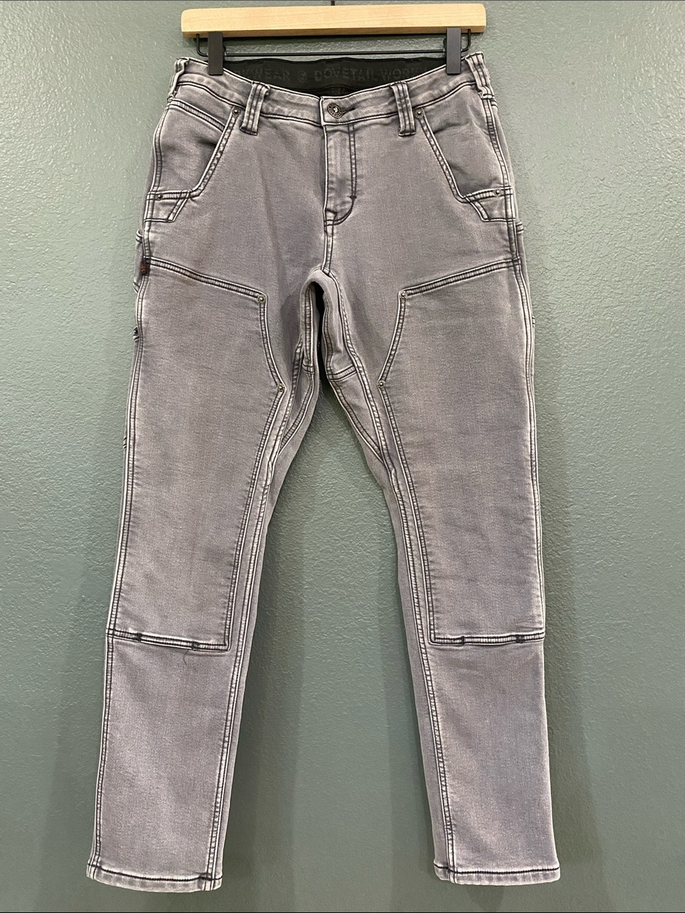 Dovetail Women's Maven X Thermal Denim 8 Gray - Stretch